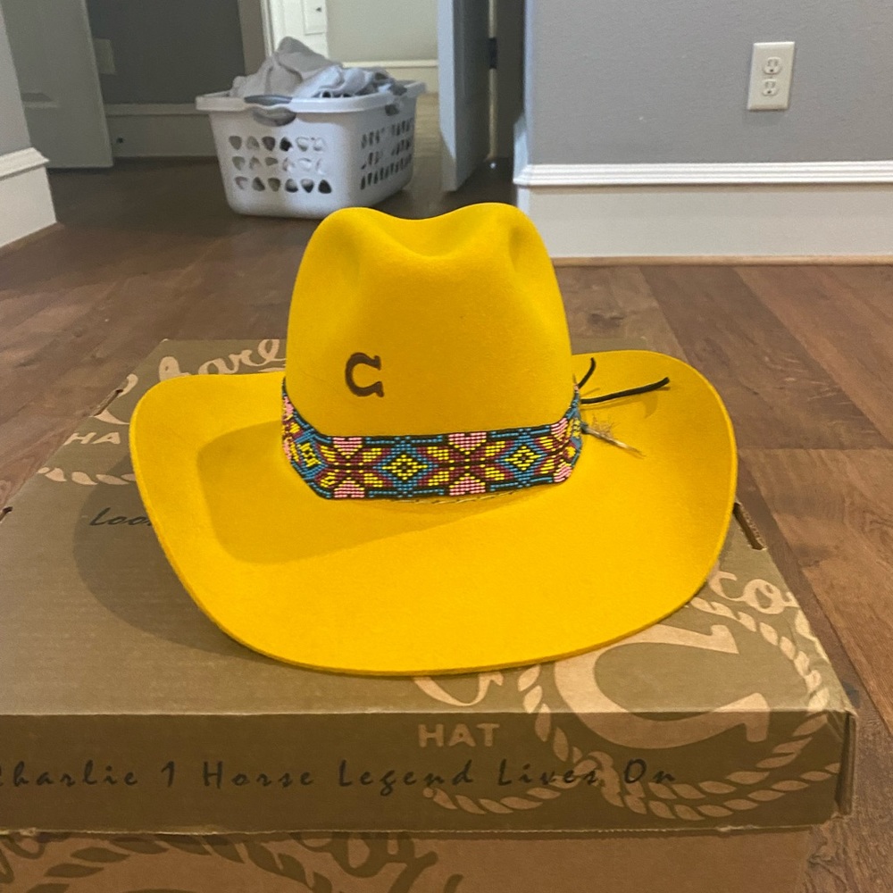 Charlie One Horse gold digger hat size small
